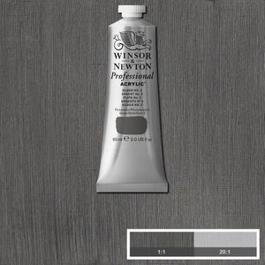 ACRYLIC PAINT -  Winsor & Newton PROFESSIONAL - 60 ml tube - Silver n°2