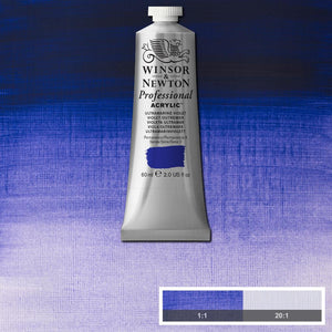 ACRYLIC PAINT -  Winsor & Newton PROFESSIONAL - 60 ml tube - Ultramarine Violet