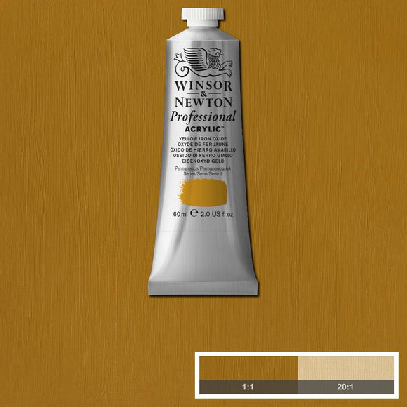 ACRYLIC PAINT -  Winsor & Newton PROFESSIONAL - 60 ml tube - Yellow Iron Oxide