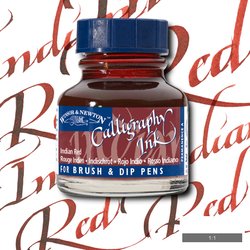 INK - Winsor & Newton - CALLIGRAPHY -  30ml Bottle -  INDIAN RED