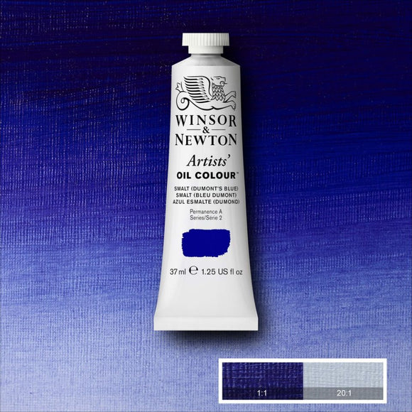 ARTISTS OIL COLOUR - Winsor & Newton Artists' - 37ml tube -  SMALT (DUMONT'S) BLUE