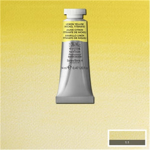 ARTISTS WATERCOLOUR PAINT - Winsor & Newton Professional - 14ml Tube - Lemon Yellow (Nickel Titanate)