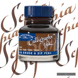 INK - Winsor & Newton - CALLIGRAPHY -  30ml Bottle -  SEPIA