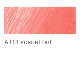 PASTEL PENCILS – SINGLES-  Faber-Castell - PITT - 118 -	Scarlet Red