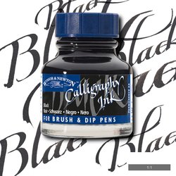 INK - Winsor & Newton - CALLIGRAPHY -  30ml Bottle -  BLACK