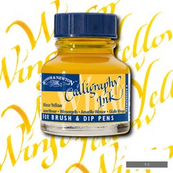 INK - Winsor & Newton - CALLIGRAPHY -  30ml Bottle -  WINSOR YELLOW