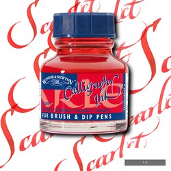 INK - Winsor & Newton - CALLIGRAPHY -  30ml Bottle -  SCARLET