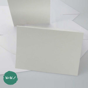 Watercolour Paper Blank Greeting Cards & Envelopes - C5 Plain Edge- Pack of 5