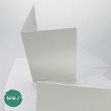 Watercolour Paper Blank Greeting Cards & Envelopes  - 300gsm -  C6 Deckle Edge- Pack of 10