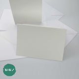 Watercolour Paper Blank Greeting Cards & Envelopes  - 300gsm -  C6 Plain Edge- Pack of 10