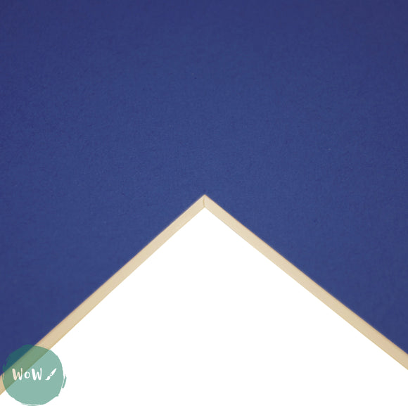 Mountboard - DALER ROWNEY Cream Core A1 – SINGLE SHEET -	HUSSAR BLUE