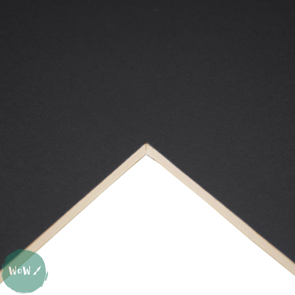 Mountboard - DALER ROWNEY Cream Core A1 – SINGLE SHEET -	POSTER BLACK