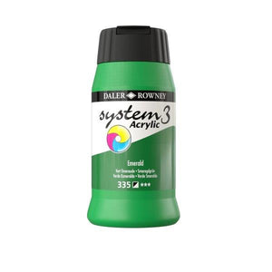 ACRYLIC PAINT - Daler Rowney - SYSTEM 3 -  500ml pot -	Emerald