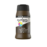 ACRYLIC PAINT - Daler Rowney - SYSTEM 3 -  500ml pot -	Raw Umber