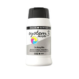 ACRYLIC PAINT - Daler Rowney - SYSTEM 3 -  500ml pot -	Zinc Mixing White