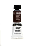 Daler Rowney CRYLA Artists Acrylic 75ml Tubes-  QUINACRIDONE BURNT ORANGE