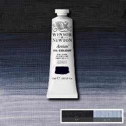 ARTISTS OIL COLOUR - Winsor & Newton Artists' - 37ml tube -  BLUE BLACK