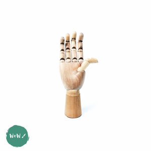 Mannequin - Wooden Hand 7" (178mm) High