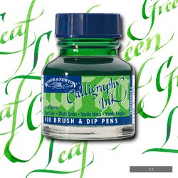 INK - Winsor & Newton - CALLIGRAPHY -  30ml Bottle -  LEAF GREEN