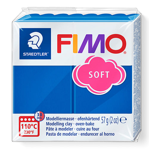 Modelling Clay- FIMO Soft, Oven-hardened POLYMER, 57g (2oz) block 	37- Pacific Blue