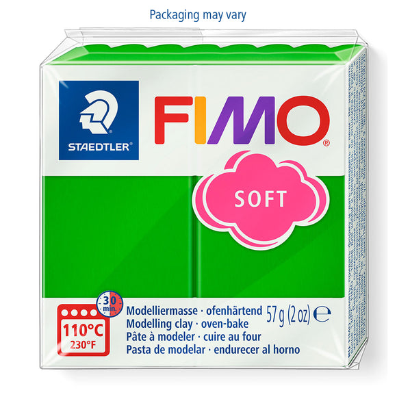 Modelling Clay- FIMO Soft, Oven-hardened POLYMER, 57g (2oz) block 	53- Tropical Green