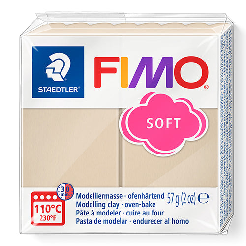 Modelling Clay- FIMO Soft, Oven-hardened POLYMER, 57g (2oz) block 	70- Sahara