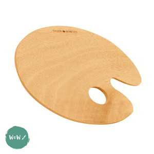 Wooden palette- oval shape 300 x 400mm