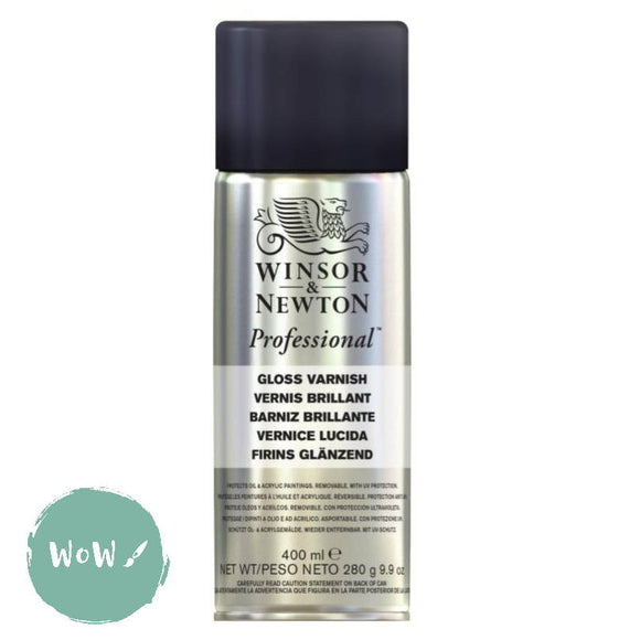 Winsor & Newton Spray Varnish-  PICTURE VARNISH Professional  Gloss 400ml