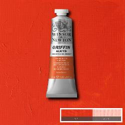 OIL PAINT - Fast Drying - Winsor & Newton GRIFFIN Alkyd -  37ml tube-	Cadmium Red Light Hue