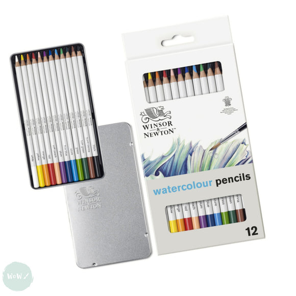 Watercolour Pencil Sets - Winsor & Newton - STUDIO COLLECTION - 12 Assorted