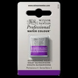 ARTISTS WATERCOLOUR PAINT - Winsor & Newton - PROFESSIONAL - HALF PAN - QUINACRIDONE VIOLET