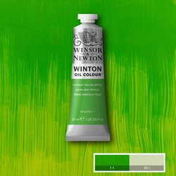 OIL PAINT – Winsor & Newton WINTON – 37ml tube - 	Phthalo Yellow Green