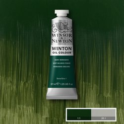 OIL PAINT – Winsor & Newton WINTON – 37ml tube - 	Dark Verdigris