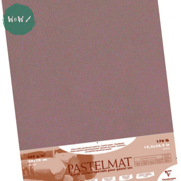 Clairefontaine PASTELMAT 360gsm PACK of 5 Sheets 50 x 70 cm Brown