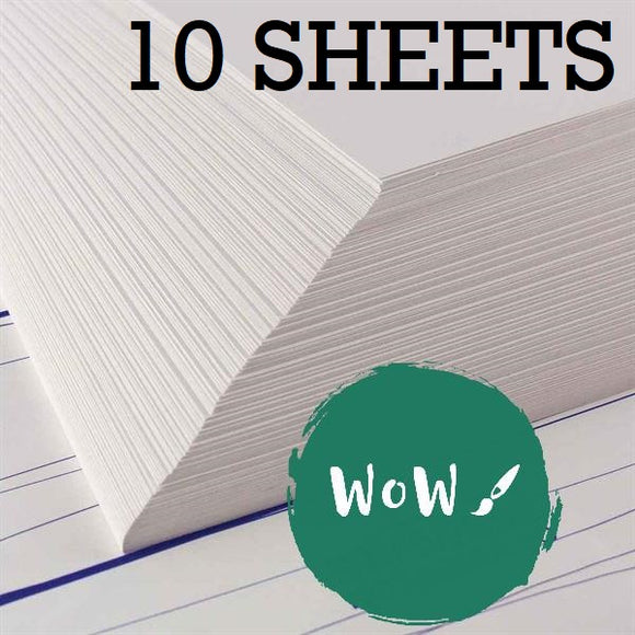 Cartridge Paper sheets- 220gsm white, All-Media  - 10 sheets