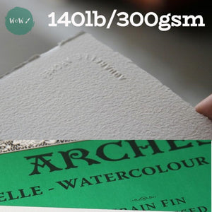 Watercolour Paper - SHEET - ARCHES AQUARELLE - SINGLE -   140lb/300gsm -  22 x 30" - FIN  (NOT/COLD Pressed)