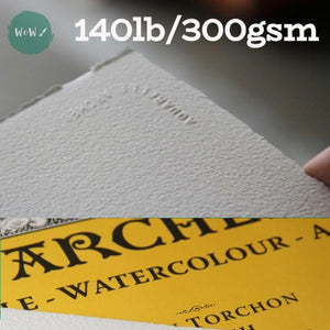 Arches Aquarelle Watercolour paper sheet 140lb/300gsm, 22 x 30" -TORCHON (ROUGH) single sheets