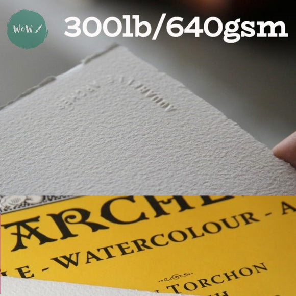 Watercolour Paper - SHEET - ARCHES AQUARELLE -  SINGLE -  300lb/640gsm -  22 x 30