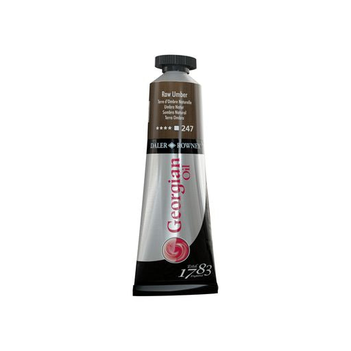 OIL PAINT – Daler Rowney GEORGIAN – 38ml Tube -	Raw Umber