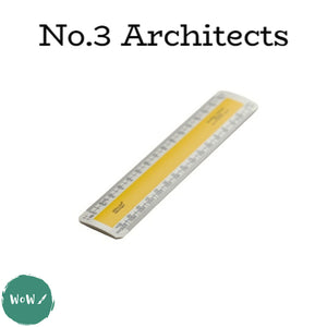Rules/Rulers – MEASURING - Blundell Harling Verulam SCALE RULE - No 3 Architects - 6"
