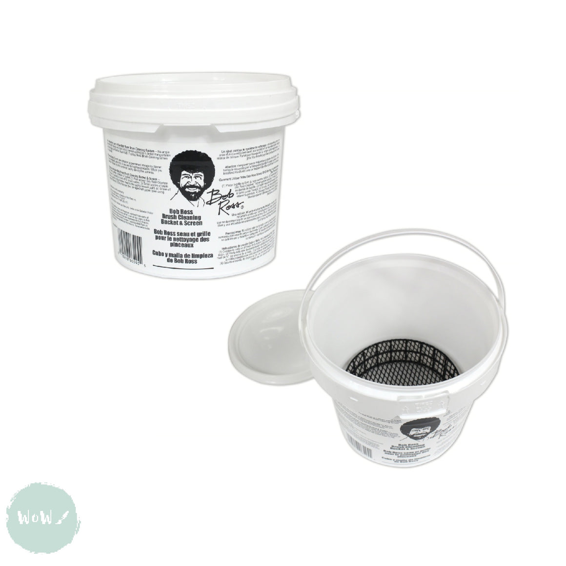 Bob Ross - BRUSH CLEANING BUCKET & SCREEN – WoW Art Supplies