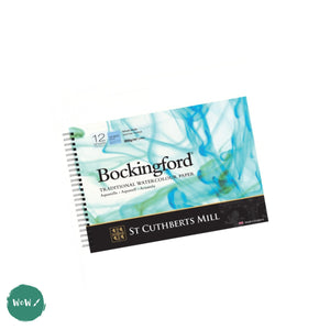 WATERCOLOUR PAPER PAD - Spiral Bound - BOCKINGFORD - 300gsm (140lb) - CP (NOT) Surface -  16 x 12"