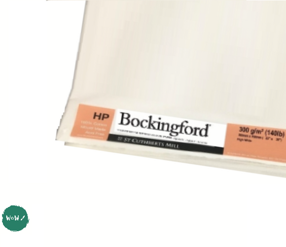 WATERCOLOUR PAPER - Single Sheets - BOCKINGFORD - 22 x 30