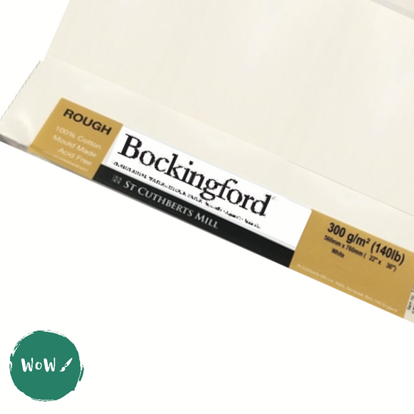 Bockingford Watercolor Paper - Cold Press, 22 x 30, 90 lb, Single Sheet