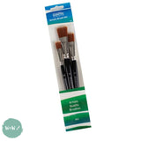 BRUSH SET – Artists Synthetic - BS2 - Flat Blender Acrylic - 10, 14 & 18