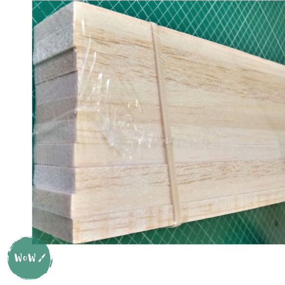 Balsa Wood - Flat Strip - 1/4 x 1/2 x 36