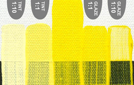 ARTISTS ACRYLIC PAINT - Golden OPEN - Slow Drying -  59ml tube 	Bismuth Vanadate Yellow  IX