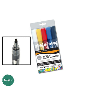 PAINT MARKER - Daler Rowney SIMPLY - Acrylic Paint Marker Set - 5 ASSORTED