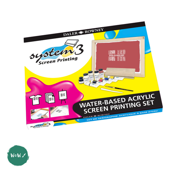 SCREEN PRINTING - Set- Daler Rowney SYSTEM 3 Water-based Screen Printing Kit