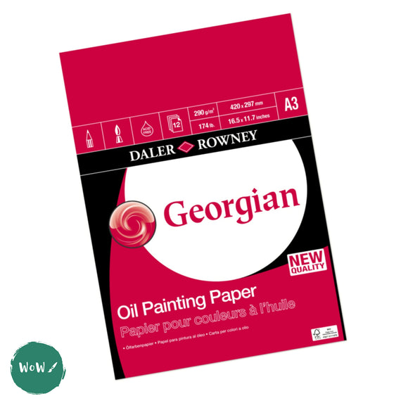 Pad - Oil Painting - Daler Rowney Georgian 250 gsm paper A3